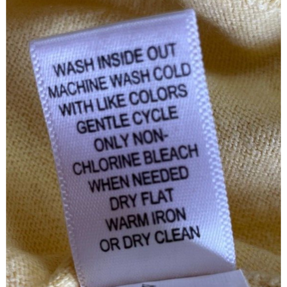 Banana Republic Men’s Yellow Cotton Cashmere Crew Neck Sweater Size XL - Picture 6 of 8